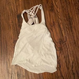 Lululemon white bra tank